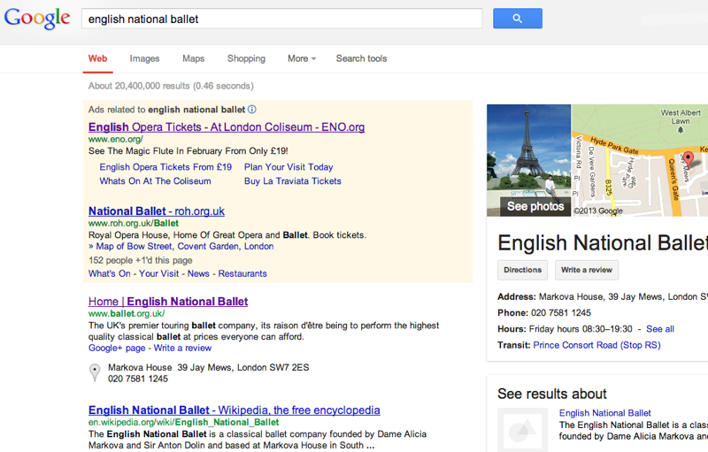 Google - English National Ballet